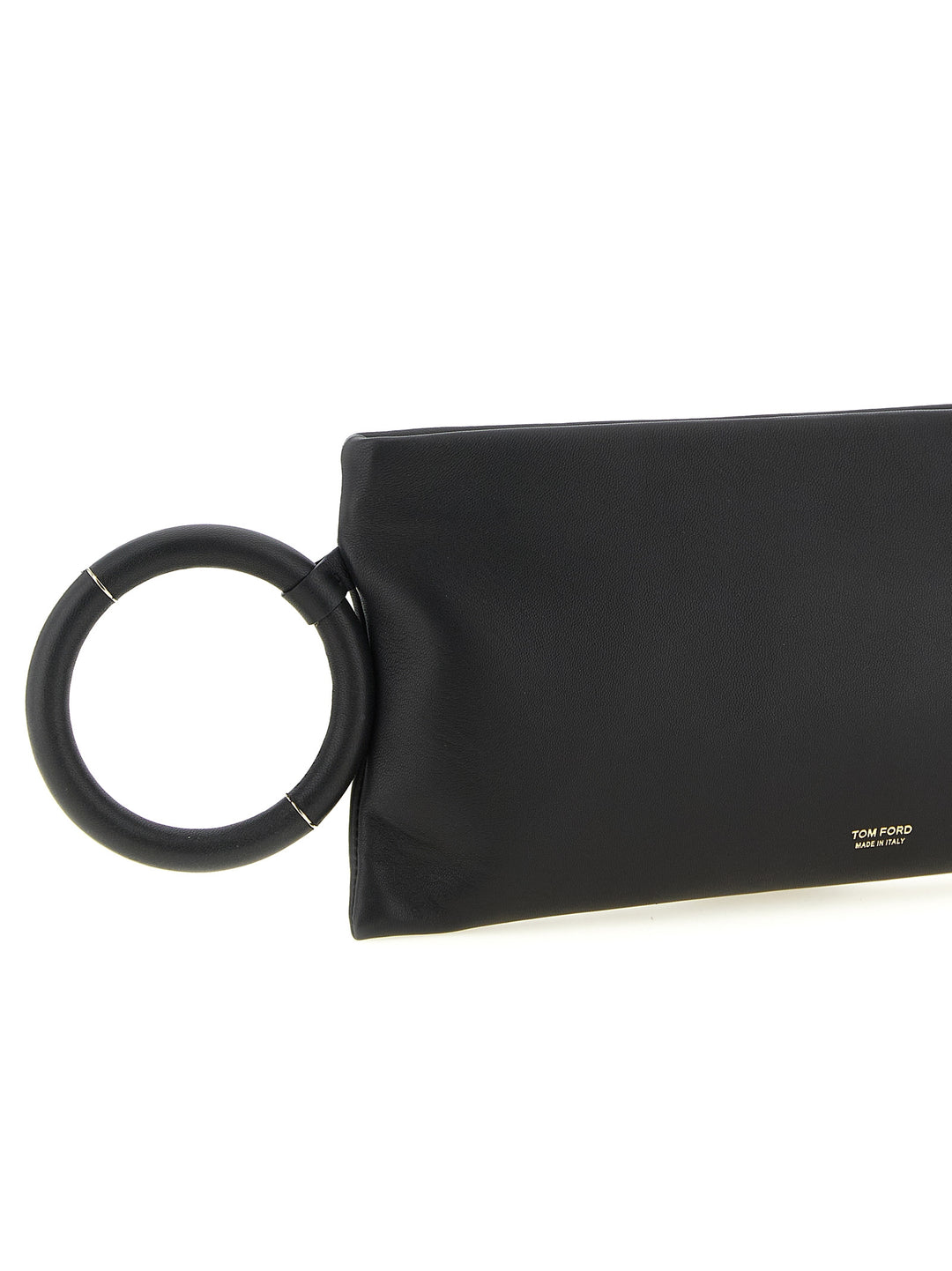 Tom Ford Nappa Leather Clutch - Black | 2af642a8e77f1eafd79427c514d85c4ad1ed98ee