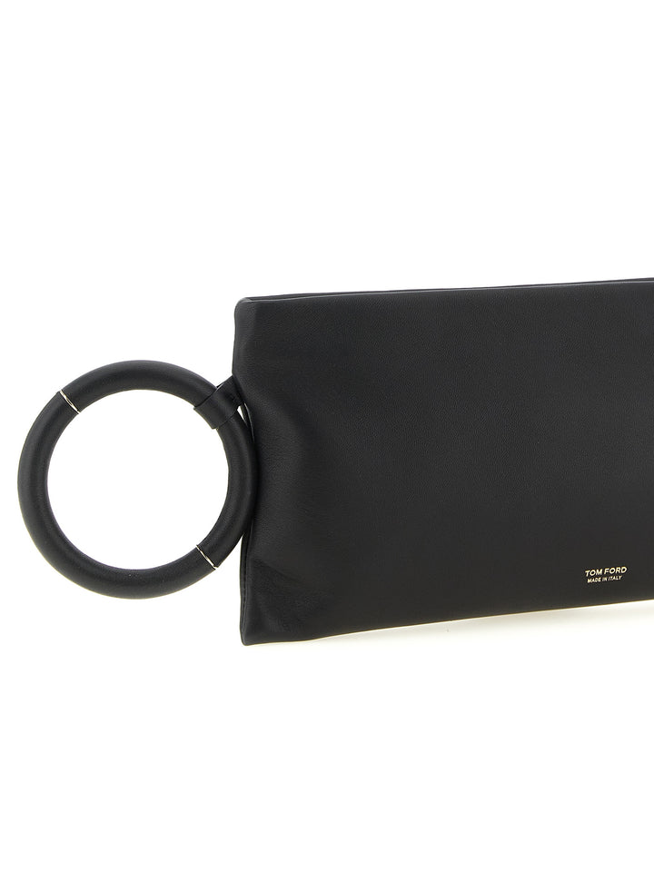 Tom Ford Nappa Leather Clutch - Black | 2af642a8e77f1eafd79427c514d85c4ad1ed98ee