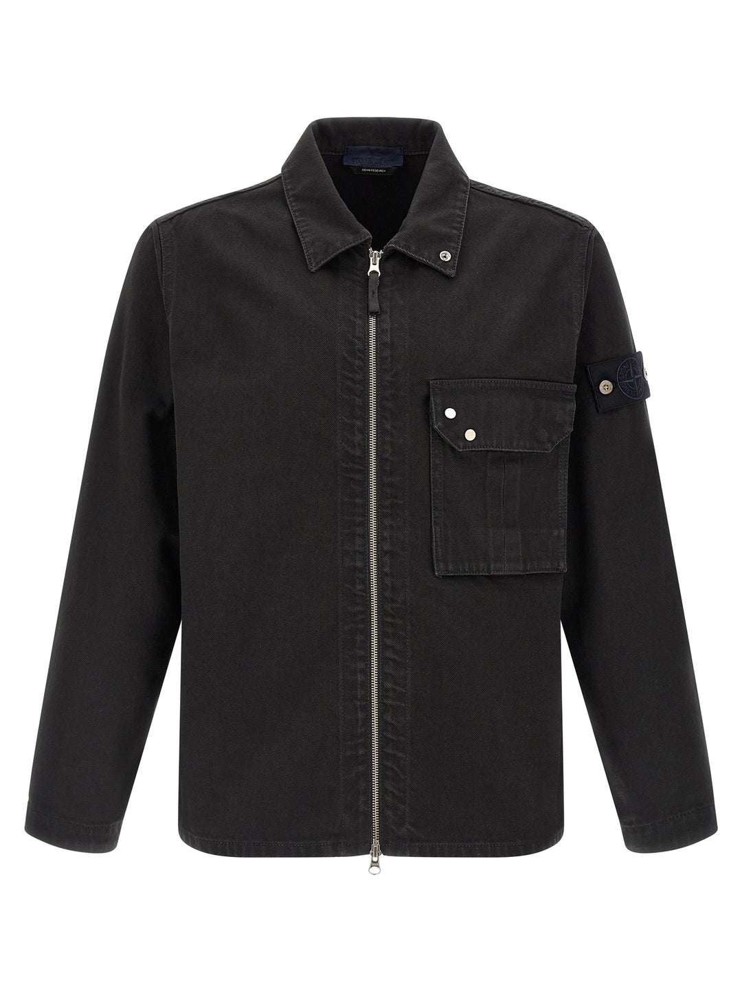 Stone Island Denim Overshirt Shirt and Blouse - Black | 78c716d839e1e9555e68bf7953e7e96156bc239b