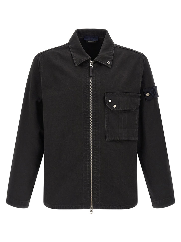 Stone Island Denim Overshirt Shirt and Blouse - Black | 78c716d839e1e9555e68bf7953e7e96156bc239b