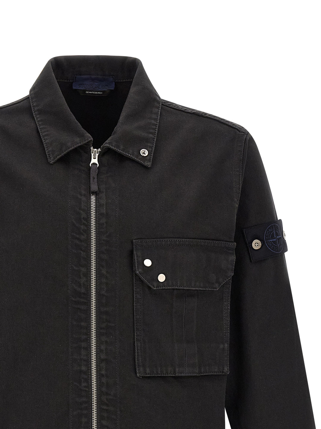 Stone Island Denim Overshirt Shirt and Blouse - Black | 0fc9b2426a371ffb55c33eab6bc5a604f136286d