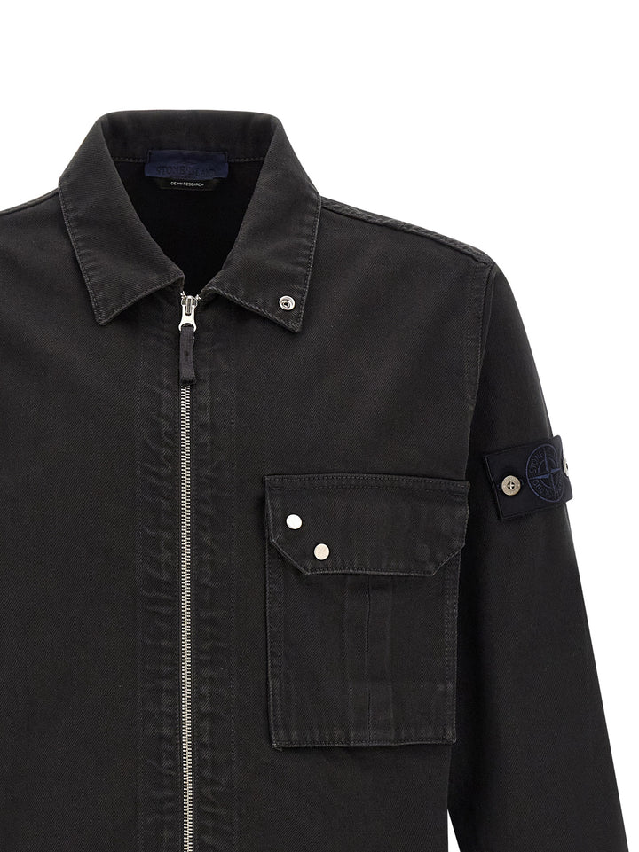 Stone Island Denim Overshirt Shirt and Blouse - Black | 0fc9b2426a371ffb55c33eab6bc5a604f136286d