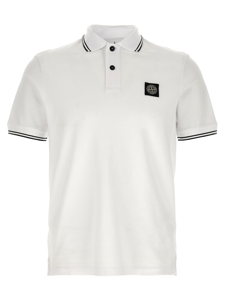 Stone Island 2200010 Polo - White | b9c74aca0749631f29bbca13245712cc0b2fa78f