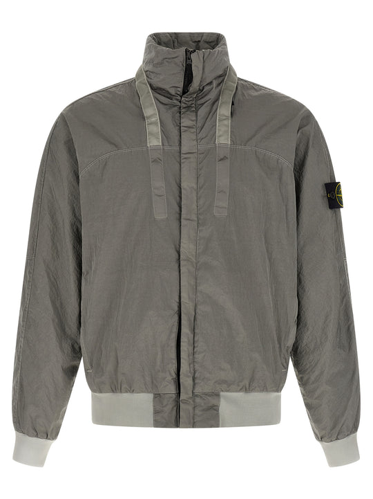 Bomber Nylon Metal Watro Puffer Jackets Gray