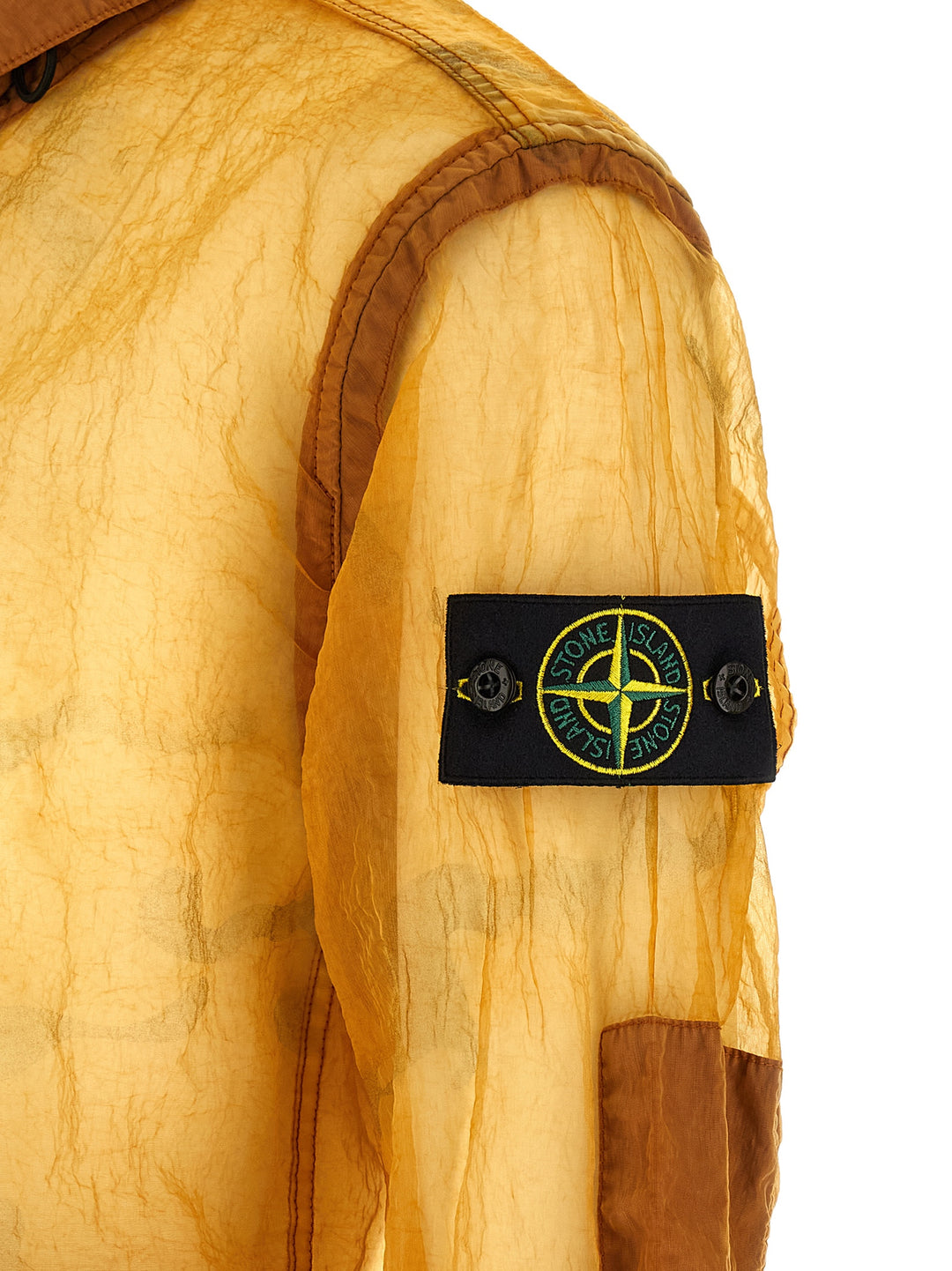 Stone Island Monofilament Mesh Jacket Puffer Jackets - Orange | f55ec4e9fee67c1a86d917a00cfbe0aa42ef7bd6