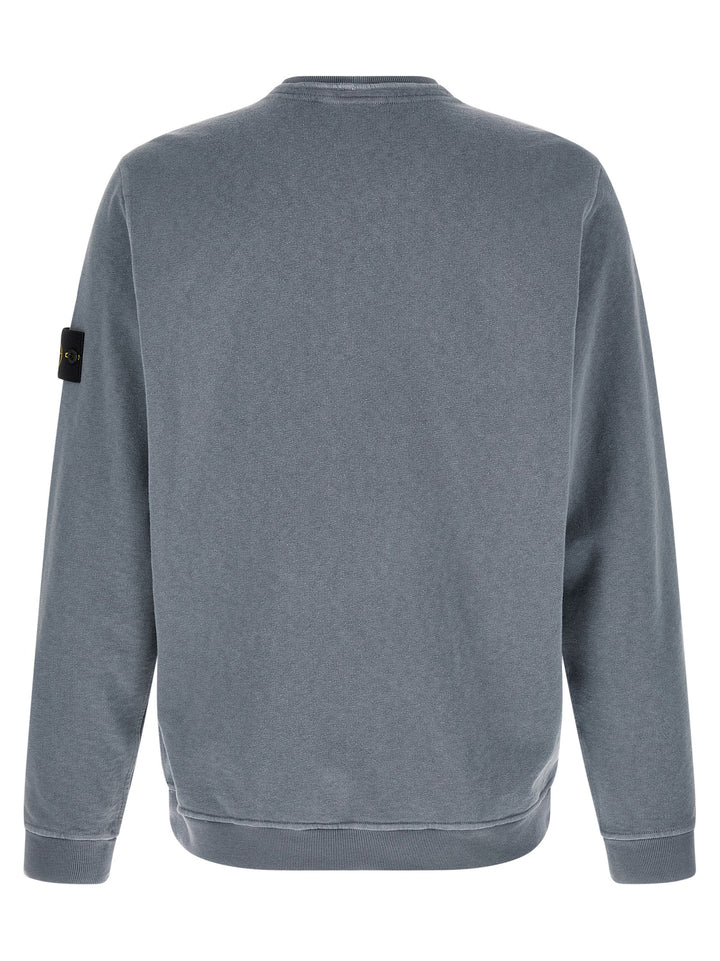 Stone Island Brushed Cotton Sweatshirt - Blue | c27ded9ccd4ddf4126d10e96fffd715977611b2c