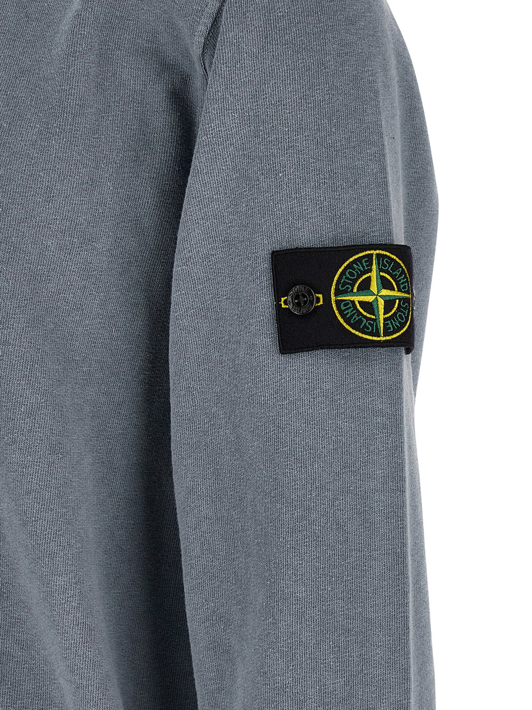 Stone Island Brushed Cotton Sweatshirt - Blue | 4f432385a6add3d1f337dddb01cb704dd6ee073e
