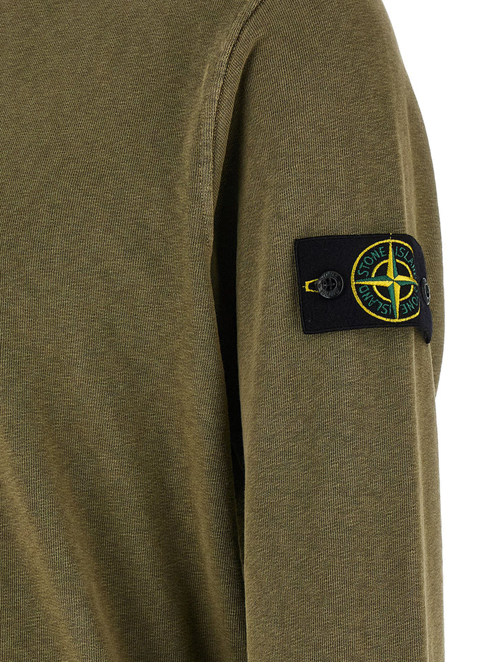 Stone Island Brushed Cotton Sweatshirt - Green | 04adda9578a6e08245c77df46d294e5645483657