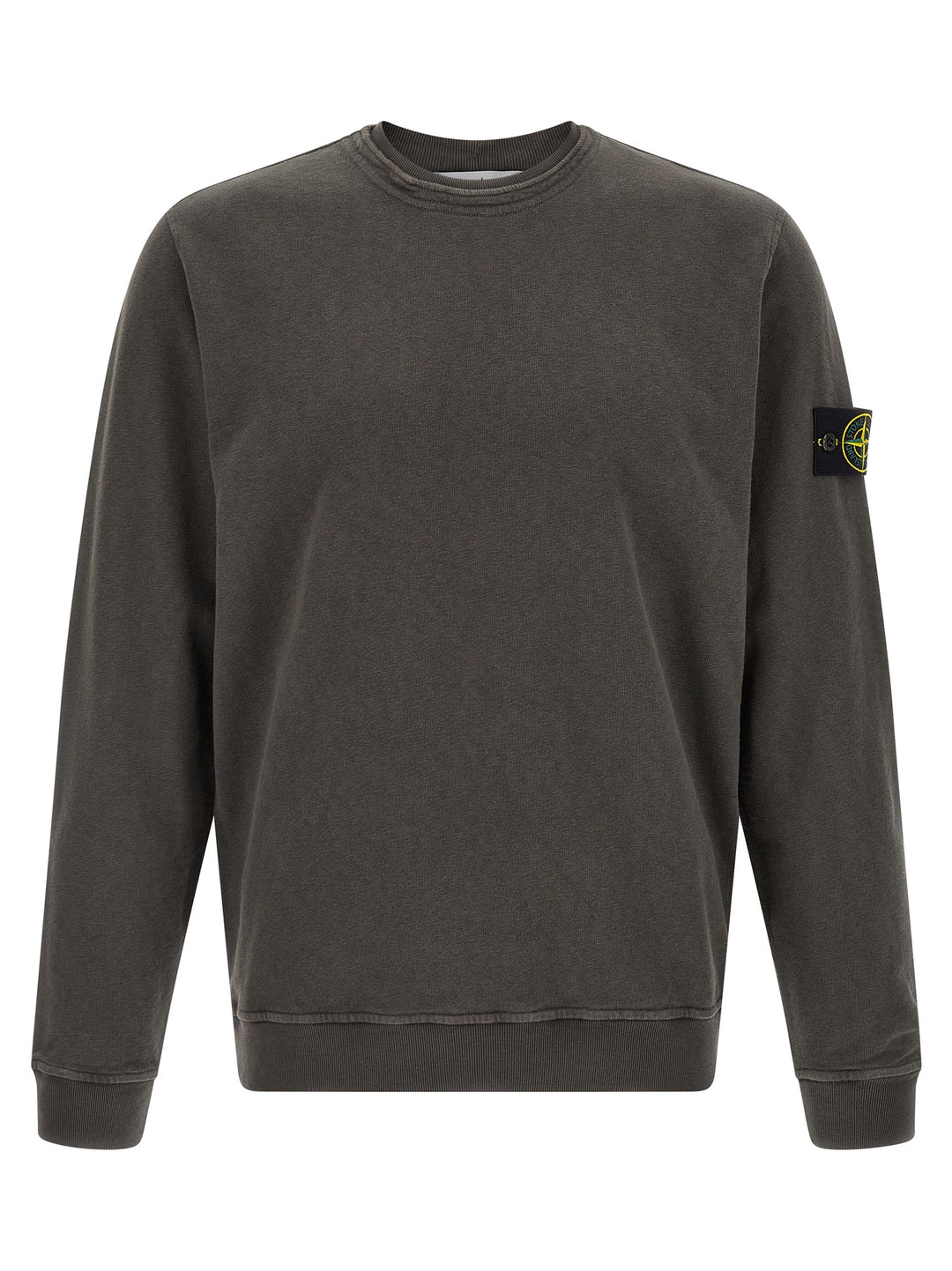 Stone Island Brushed Cotton Sweatshirt - Gray | 1b624a0eaa300fdc864354fe9c860f58632e0618