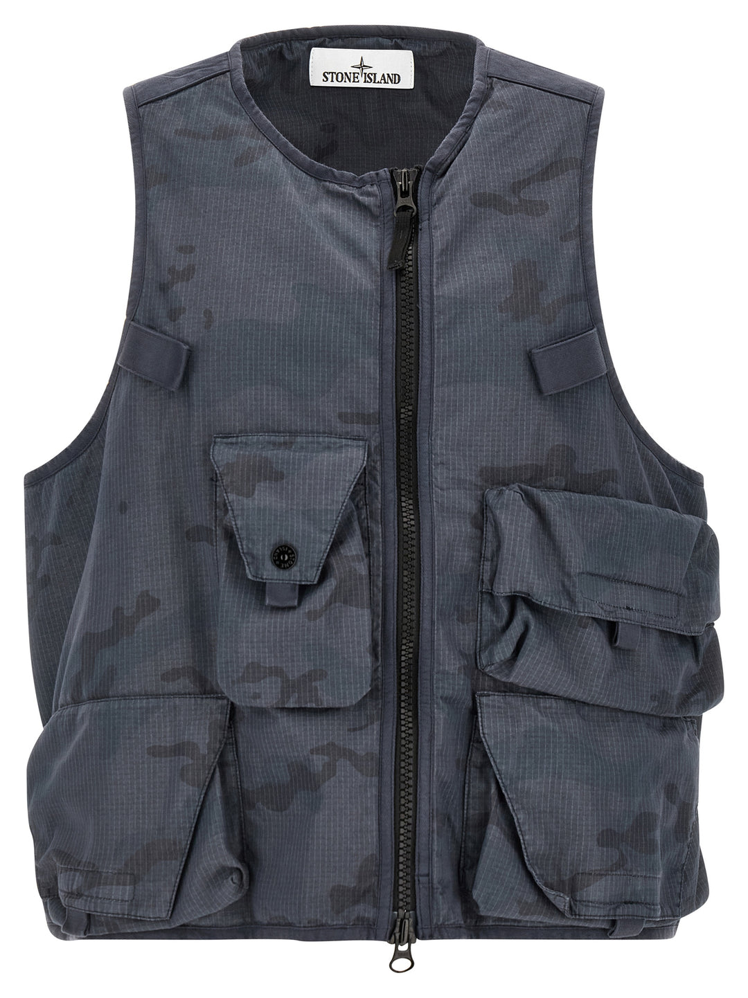Stone Island Camouflage Vest Gilet - Blue | d4c7b7f33486ff09e426110d56c665f126da33a0