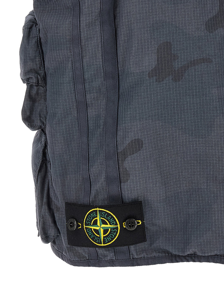 Stone Island Camouflage Vest Gilet - Blue | a41e1e9d93e22bc220247a6538ce99a825567e19