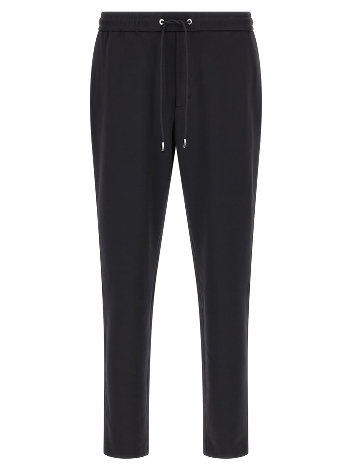 Moncler Logo Patch Joggers Pants - Black | a5017f59e49b28ee1eb59768f84675c38d48ee83