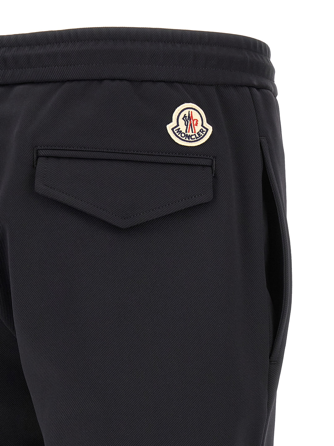 Moncler Logo Patch Joggers Pants - Black | 062f9d4b9a9b208a49b750b184ec2ae6b060b121