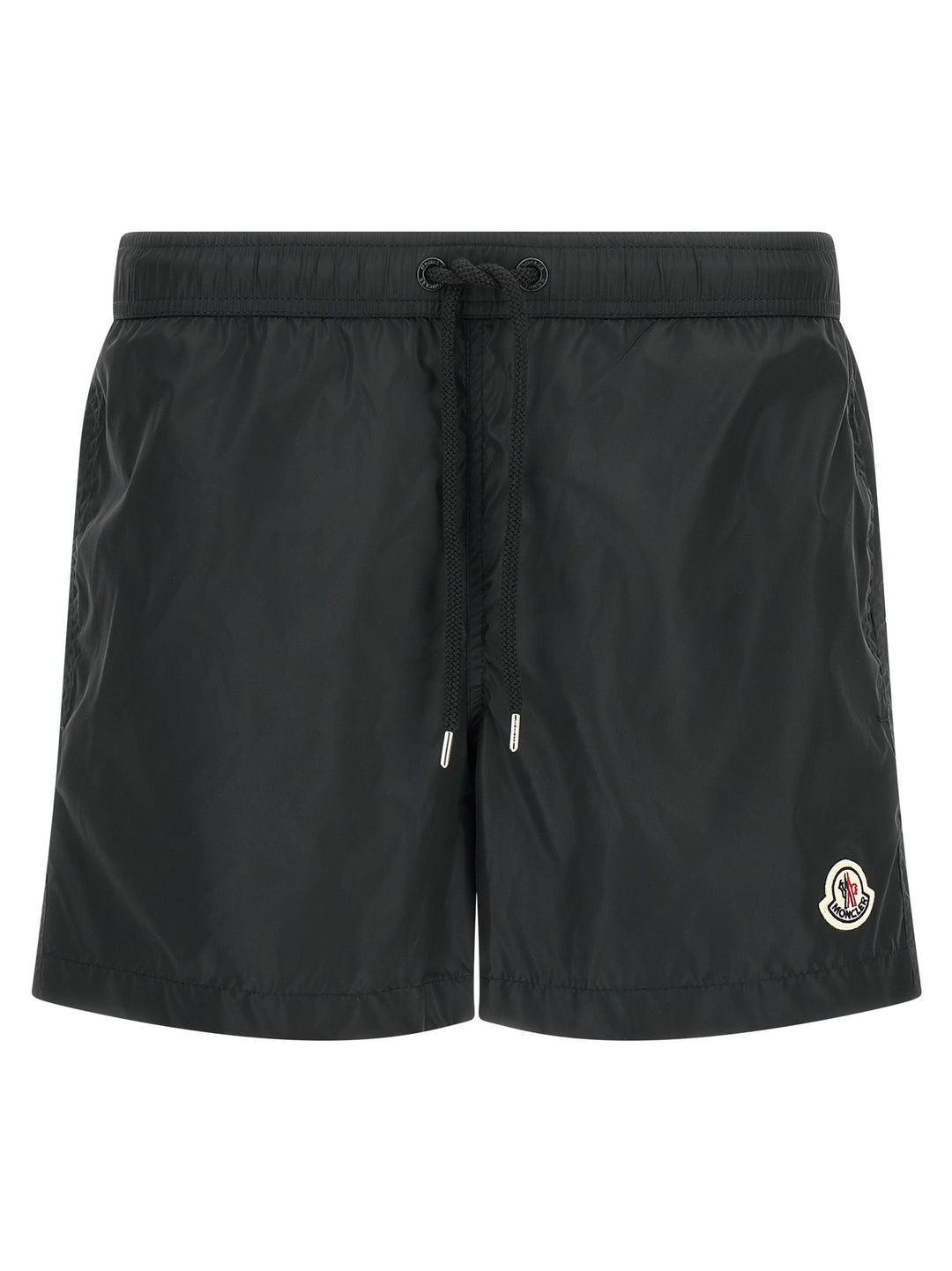 Moncler Logo Patch Swim Shorts Beachwear - Black | 2fa86c7457a39840a73e2f73dcb3db8386ab23a2