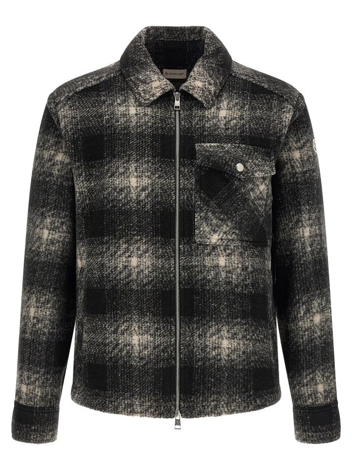 Moncler Zip Overshirt Shirt and Blouse - Gray | be813c41a8829f9a342cc787f24b0dd1a3d3686f