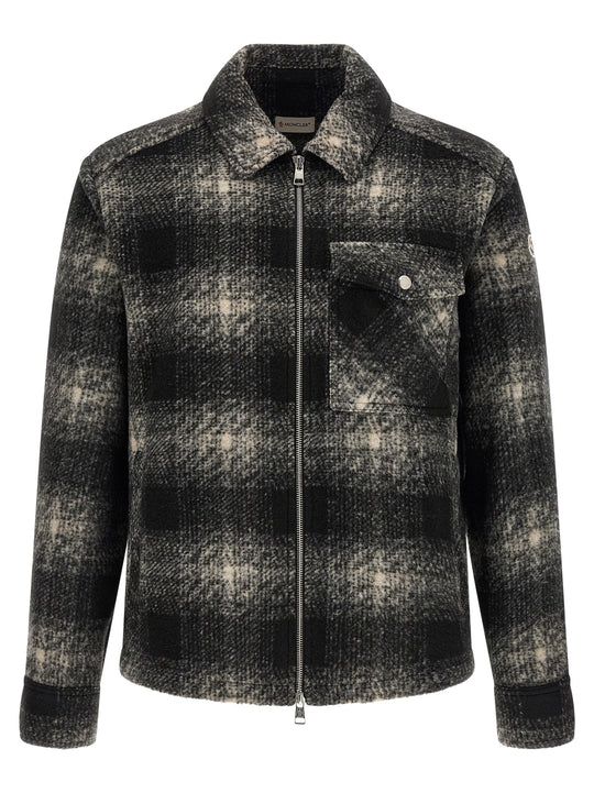 Zip Overshirt Shirt And Blouse Gray