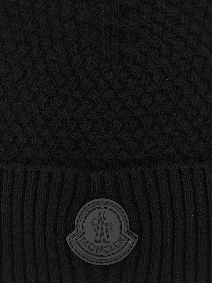Moncler Basket Stitch Beanie Hats - Black | 6ff29c762c7d7c5d6d9e0985e20240a7e137f2a7