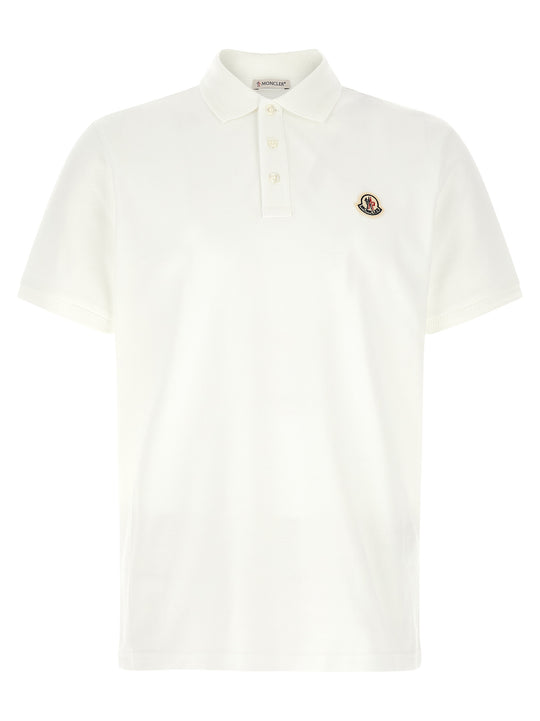 Logo Patch Shirt Polo White