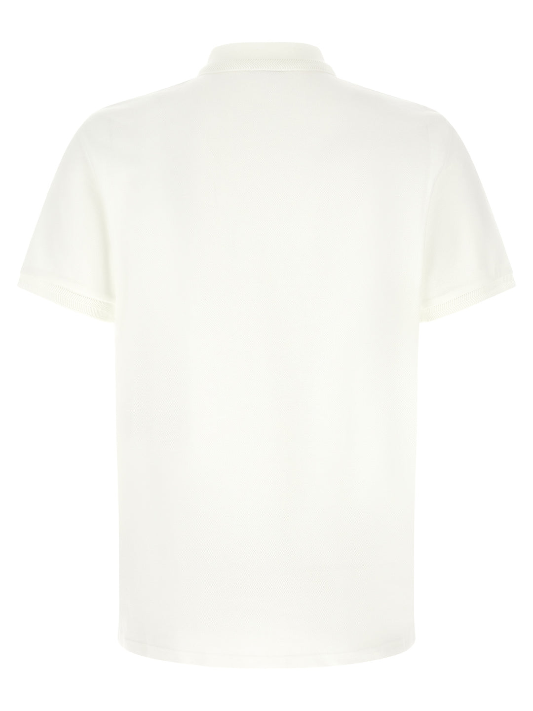 Moncler Logo Patch  Shirt Polo - White | 3cdf7bb99eac08b3e53768d6d26821d8852b4338