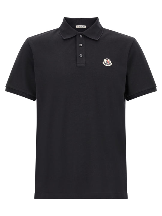 Logo Patch Shirt Polo Blue