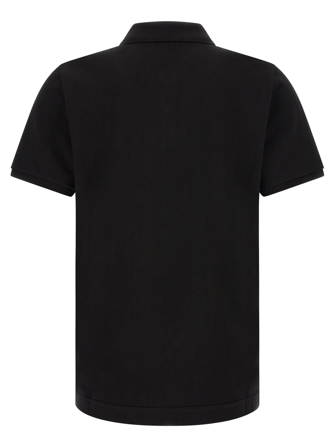 Moncler Leather Logo Patch  Shirt Polo - Black | 14a8308b3672b75102c4af666c3285b4db11d350
