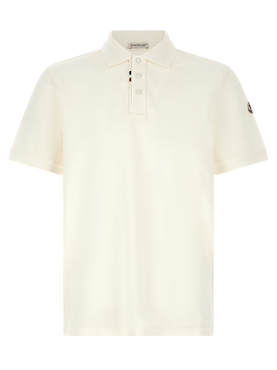 Logo Patch Shirt Polo White