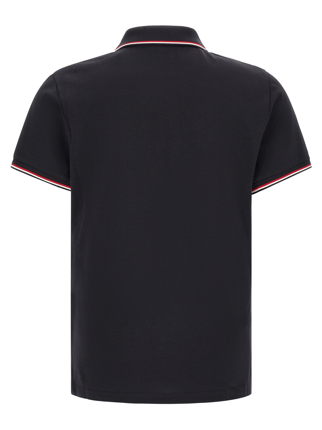Moncler Tricolor Trim  Shirt Polo - Blue | 1f4261c35424a0ec3ba9758626031af07446c8a2