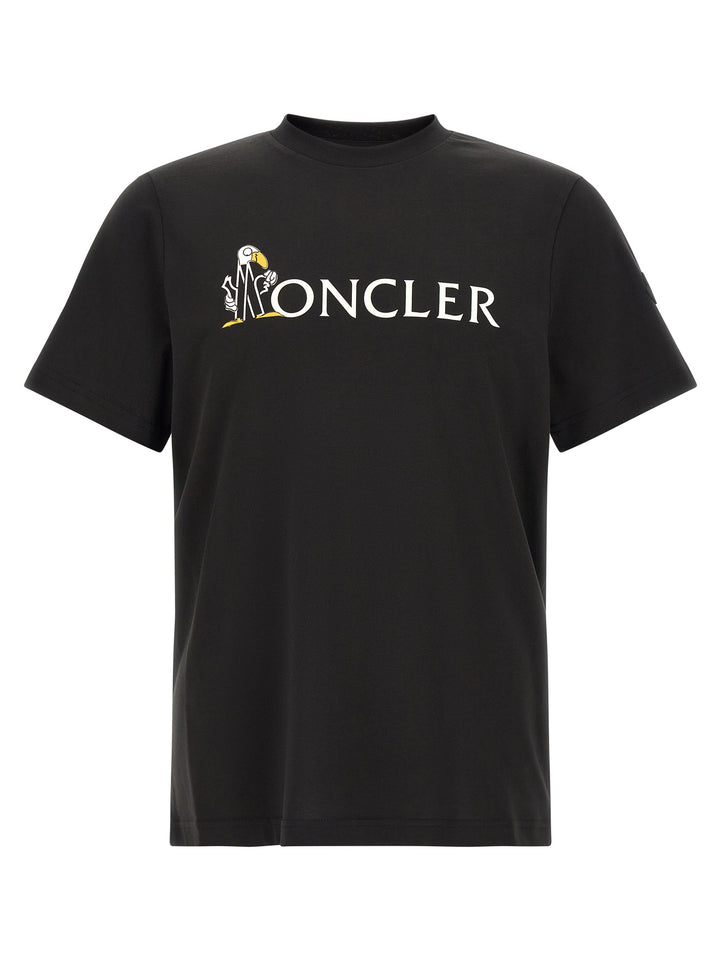 Moncler Mascot Logo T-shirt - Black | 93cf9007dbe7c01368268c50963e9afa7dcde6fa