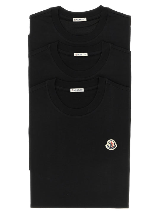 3-Pack Logo Patch T-Shirt Black