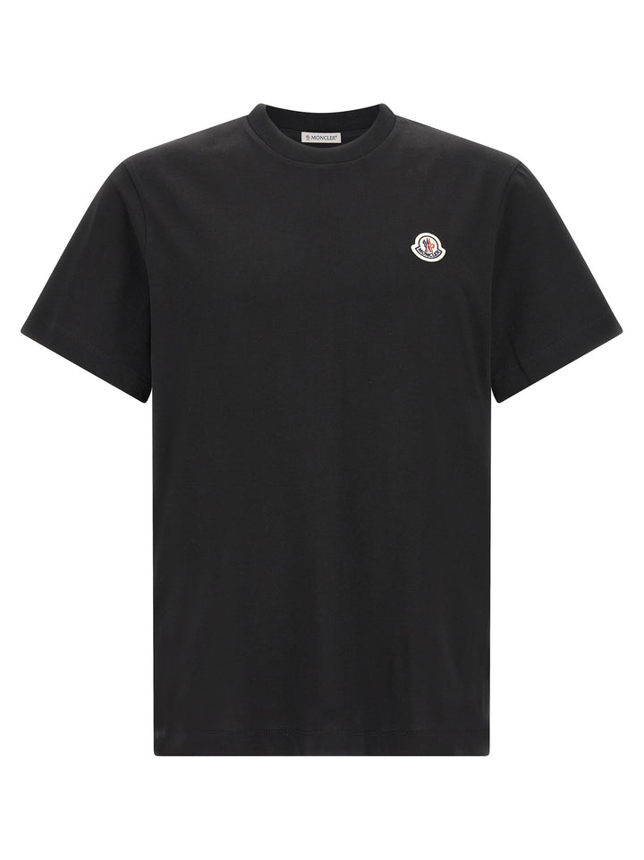 Moncler 3-Pack Logo Patch T-shirt - Black | 4511a93a1fcb468ba1a52b0fcb292590db964252