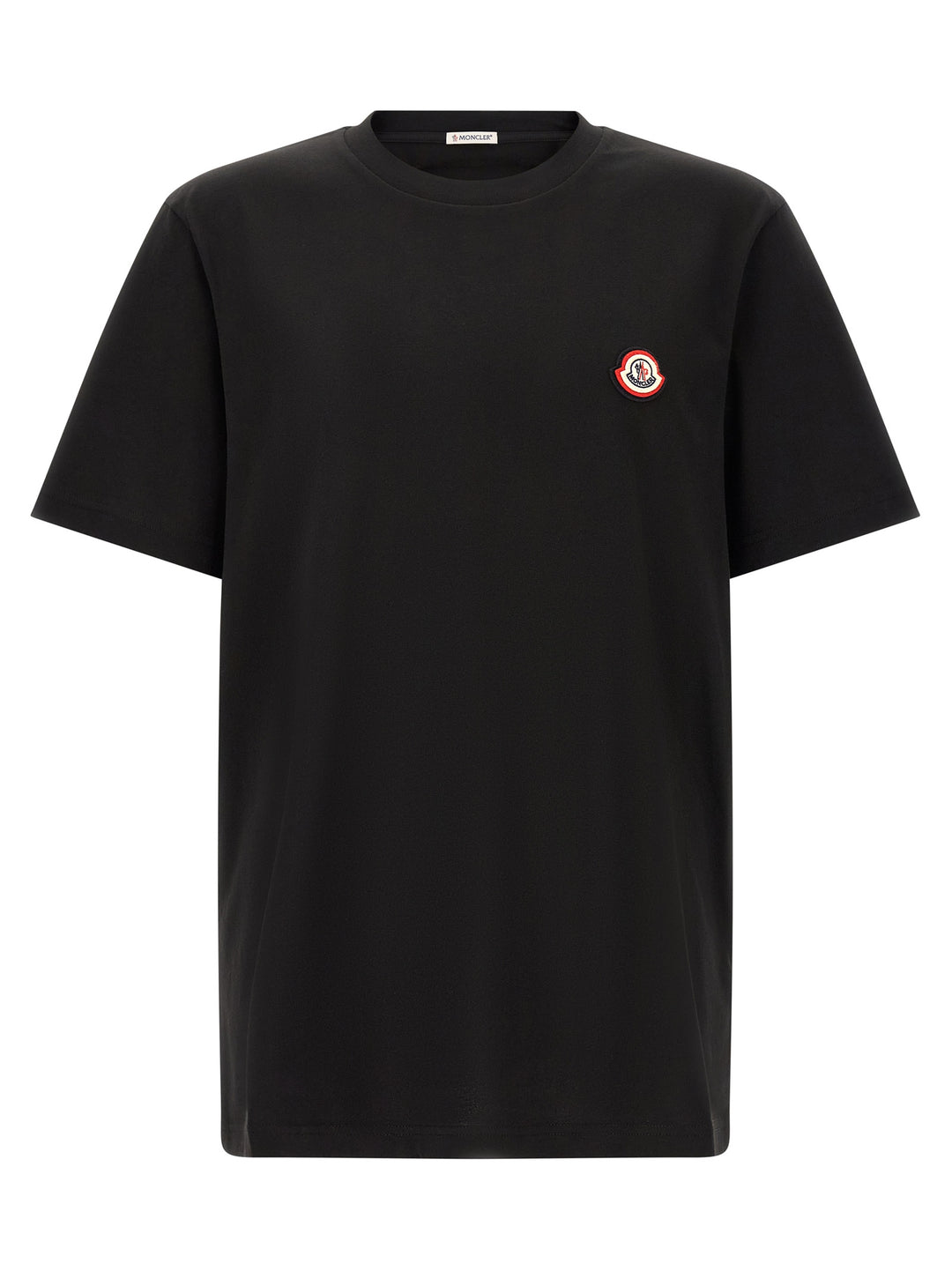 Moncler Tricolor Logo T-shirt - Black | 27de0f1fa0f7534a1a712ede75df0a0135cd2816