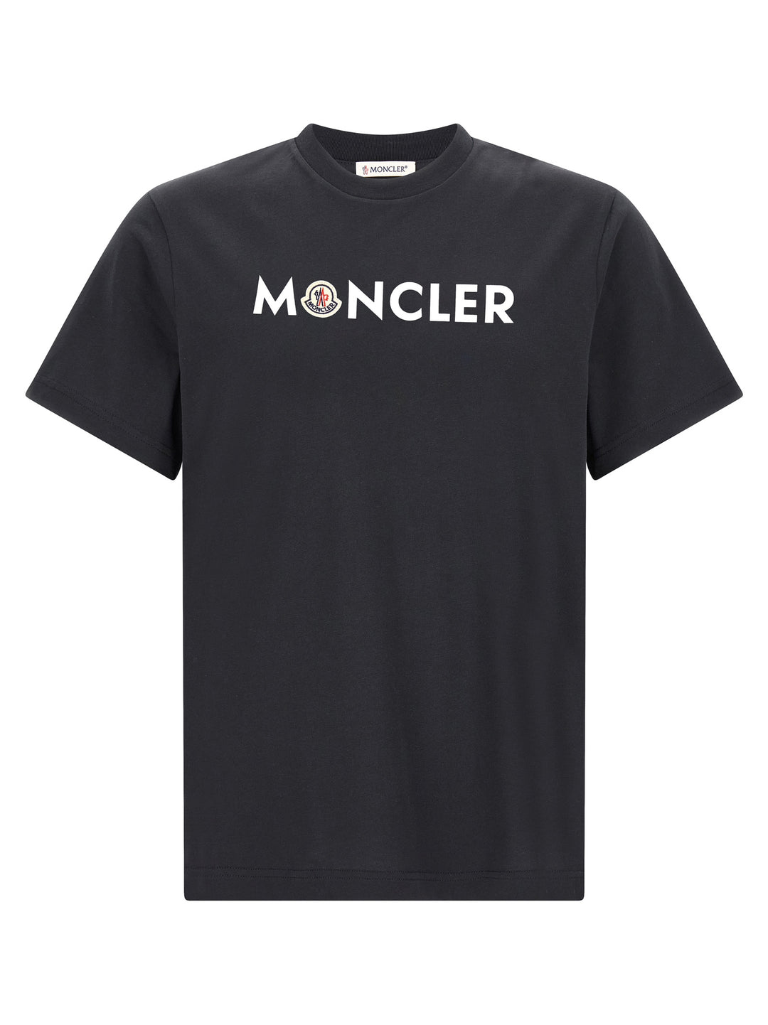 Moncler Front Logo Print T-shirt - Blue | 20dc68487699f1d62802e9d66b3d8ff50f110de1