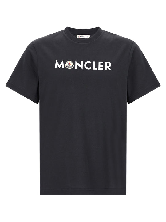 Front Logo Print T-Shirt Blue