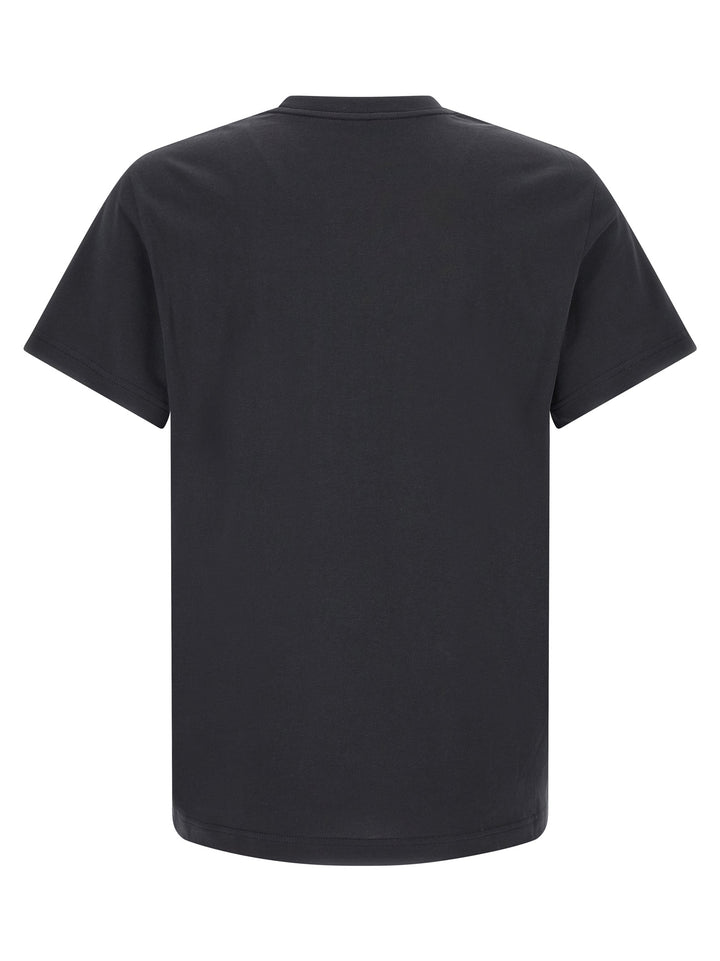 Moncler Front Logo Print T-shirt - Blue | af500fd6ef1e391f0b2ea1974b77fd27410b668f