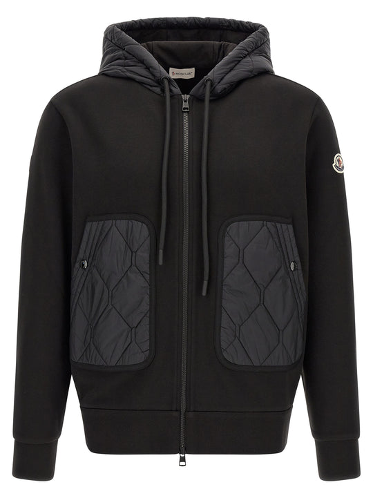Hybrid Hoodie Sweaters And Cardigans Black