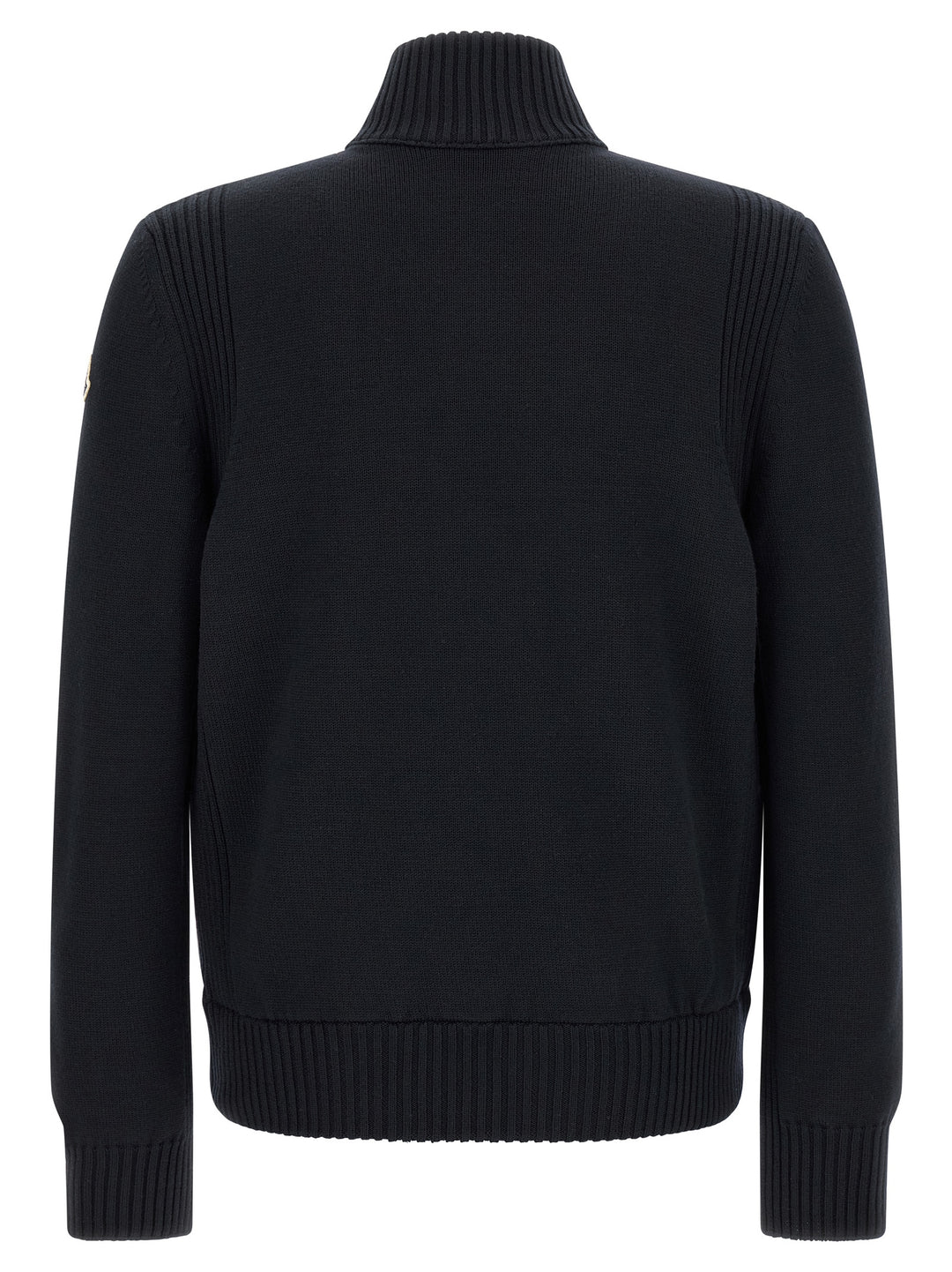Moncler Two-Material Cardigan Sweaters and Cardigans - Blue | faefd68d4084b1204f327eee3cfbf8f0c5e97880