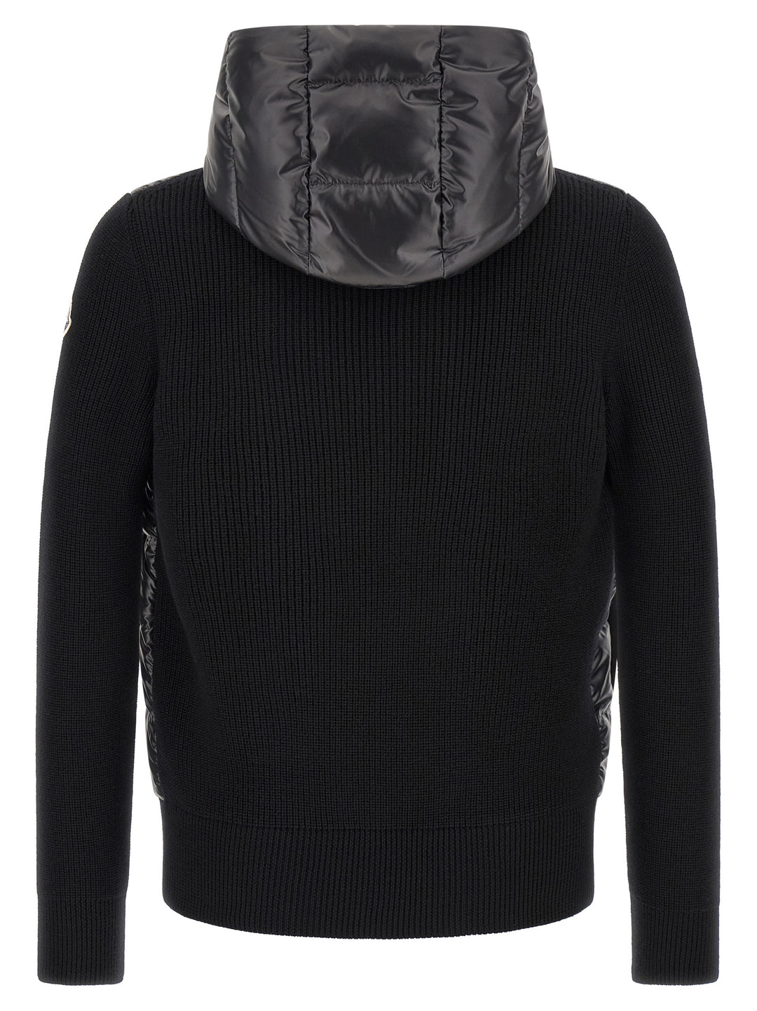 Moncler Padded Cardigan With Hood Sweaters and Cardigans - Black | 6e5526a0fc38dd38078d7d2ecf741181b4ff5000