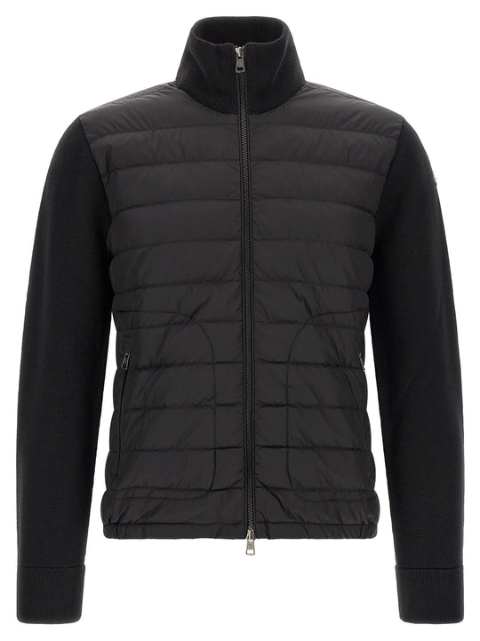 Padded Cardigan Sweaters And Cardigans Black