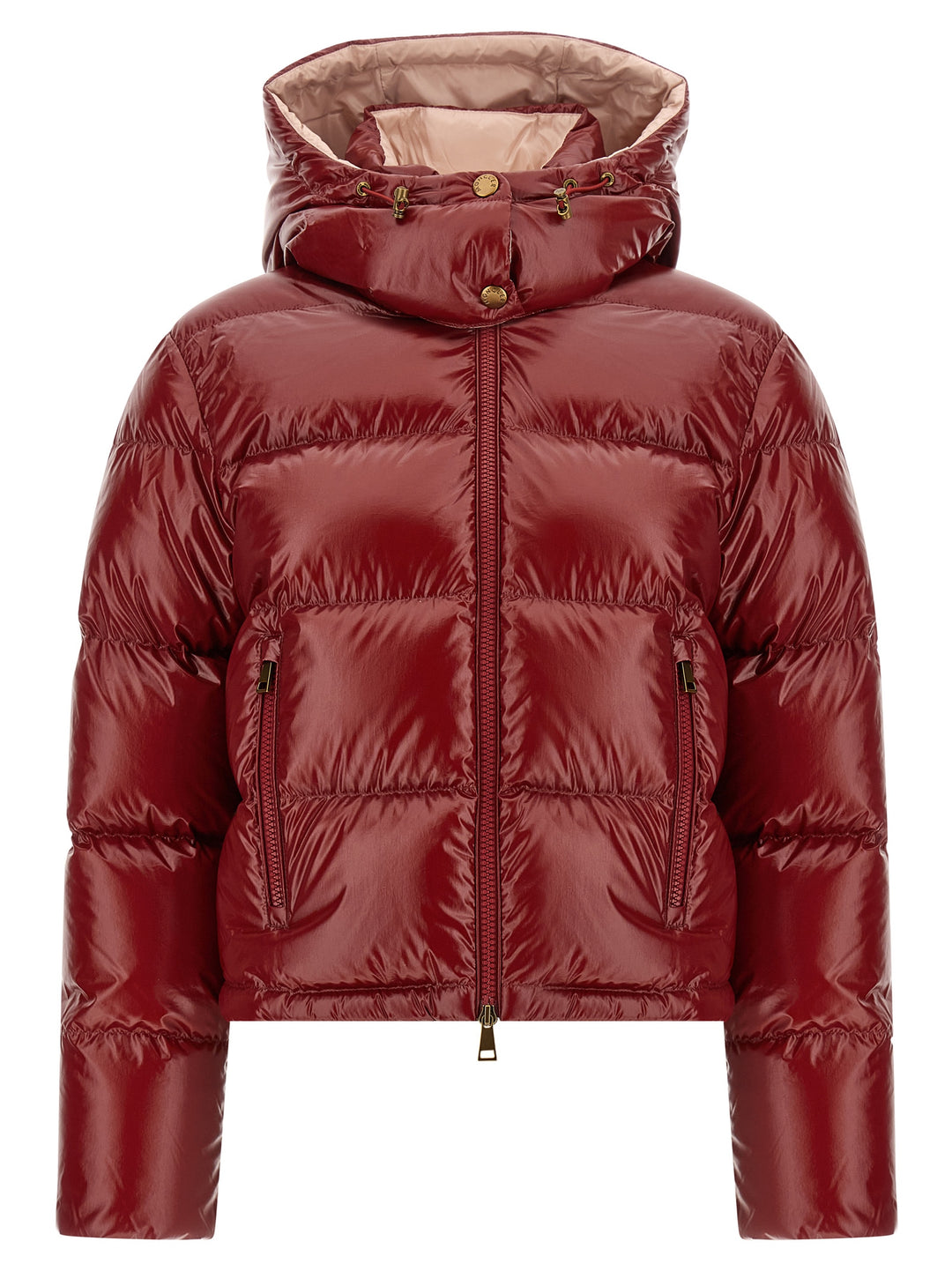 Moncler Nievole Puffer Jackets - Red | 33406d180484f13a257a04905befe0f6afa172b2
