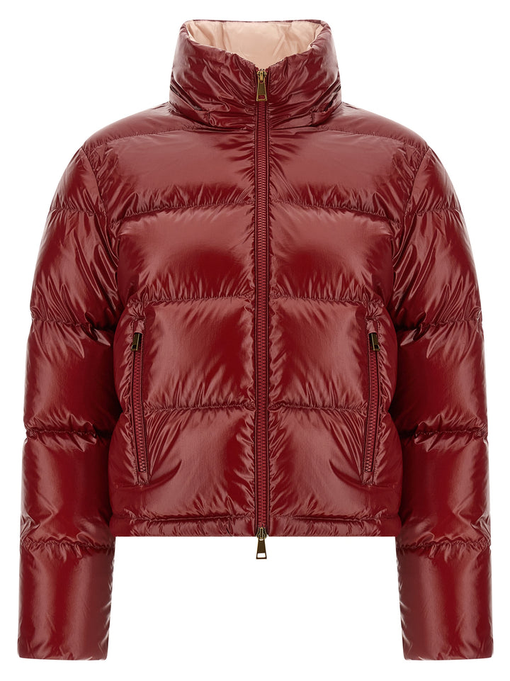 Moncler Nievole Puffer Jackets - Red | 50711484e661bb310ca0bf7734bffe39d0c71596