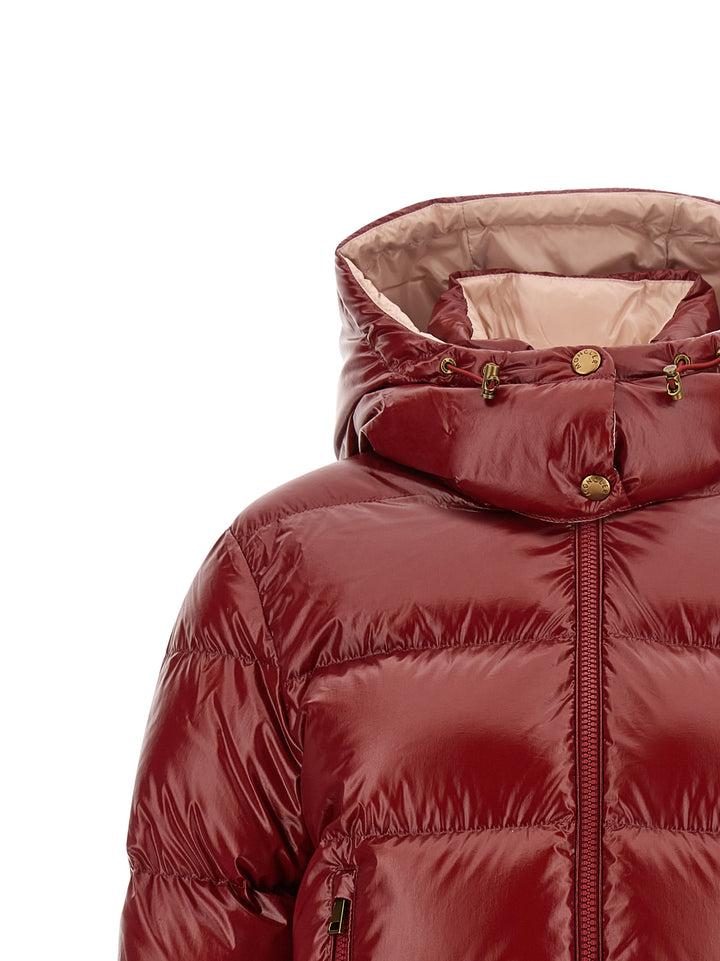 Moncler Nievole Puffer Jackets - Red | 3c22186cf088e0a14da451dbaf819d1c759ead65