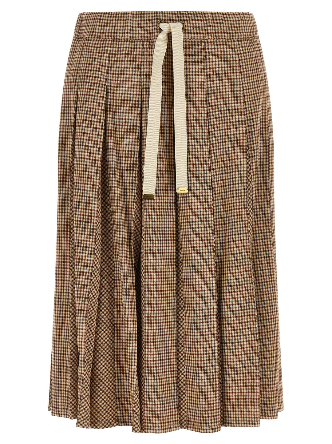 Moncler Pleated Midi Skirt Skirts - Beige | 8eaccdafd4d461a3d5c707a17a6077d648b71672