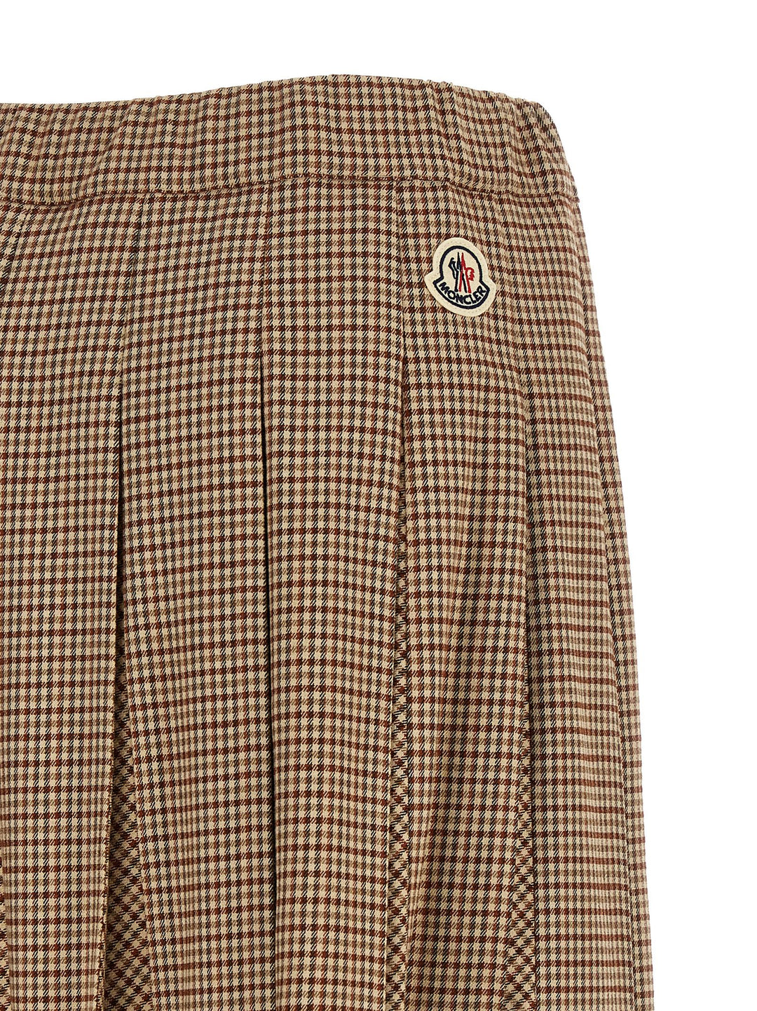 Moncler Pleated Midi Skirt Skirts - Beige | c938af4975b56a3737c0d87242c041706239a14c