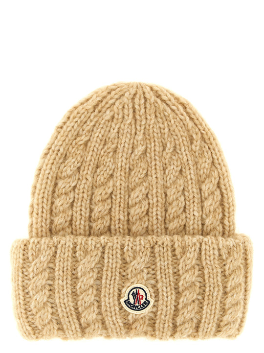 Braided Beanie Hats Beige