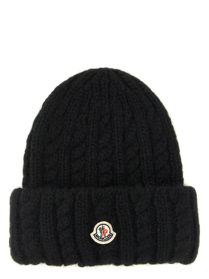 Moncler Braided Beanie Hats - Black | 8890350b97811ce644a73976fa1f2d43e0a4fce0