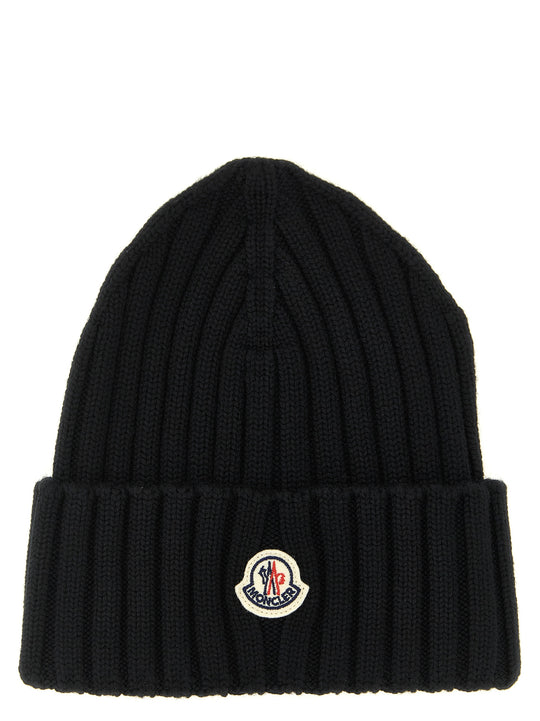 Wool Beanie Hats Black