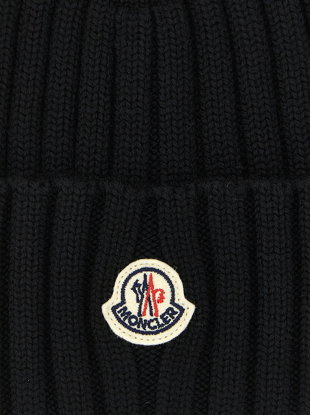 Moncler Wool Beanie Hats - Black | 212e3023106f78f9683e336f2e843649877f40e0