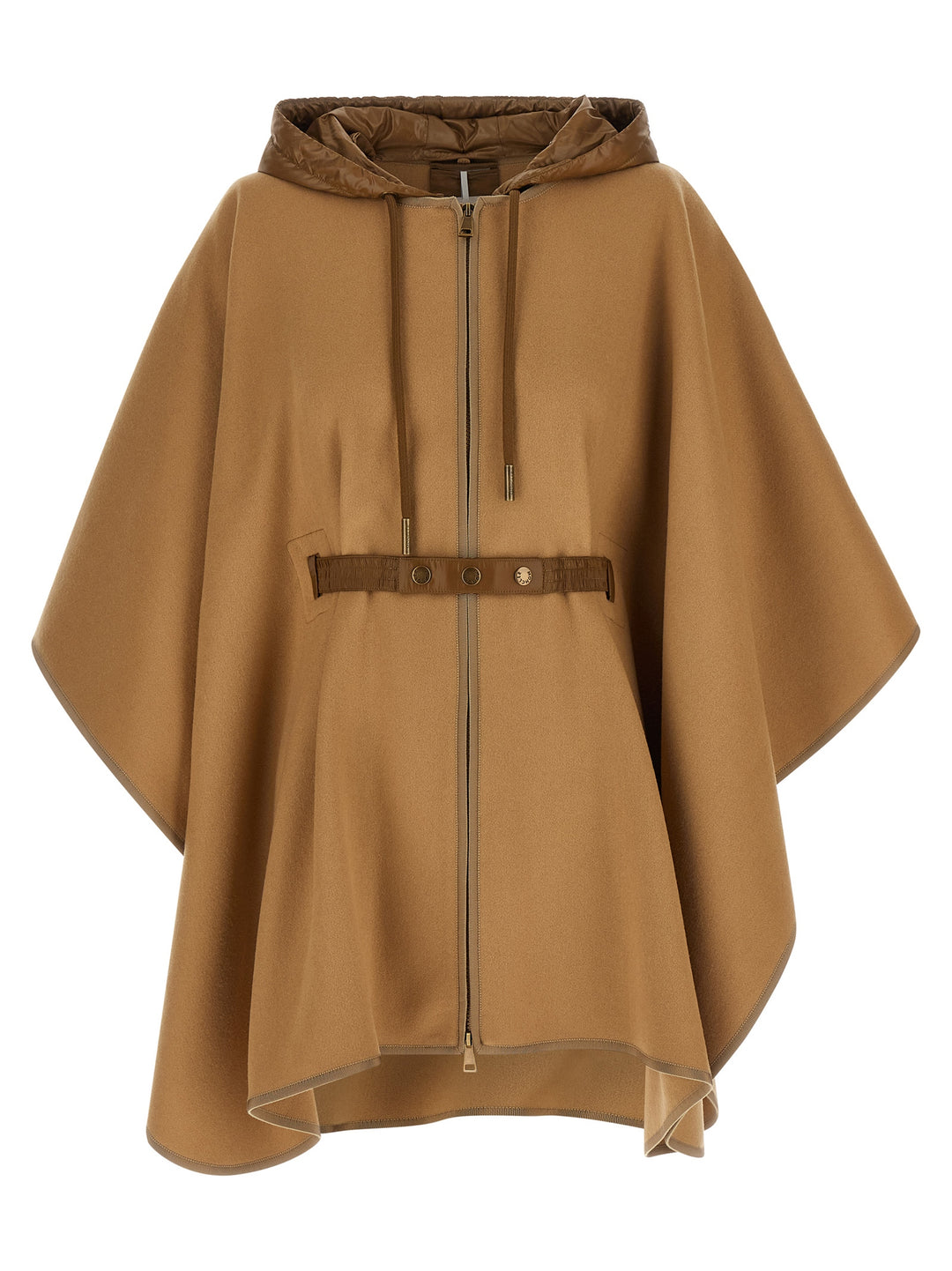 Moncler Detachable Hooded Cape Capes - Beige | 4ab9e135294a643e2673768523d13ebc1f0a093c