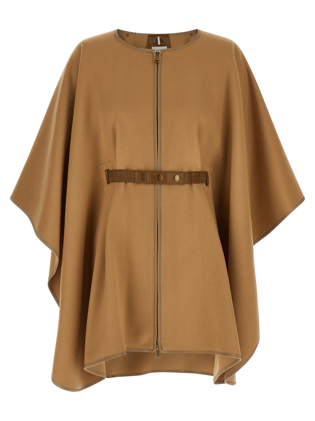 Moncler Detachable Hooded Cape Capes - Beige | 7479c5a366f764a44f657400855cc3f1ec332b55