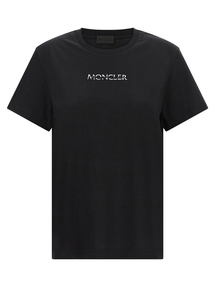Moncler Logo Embroidery T-shirt - Black | 2eb2c575c2de5c87ab33cbc1b9f72b6e1e2f1ad4